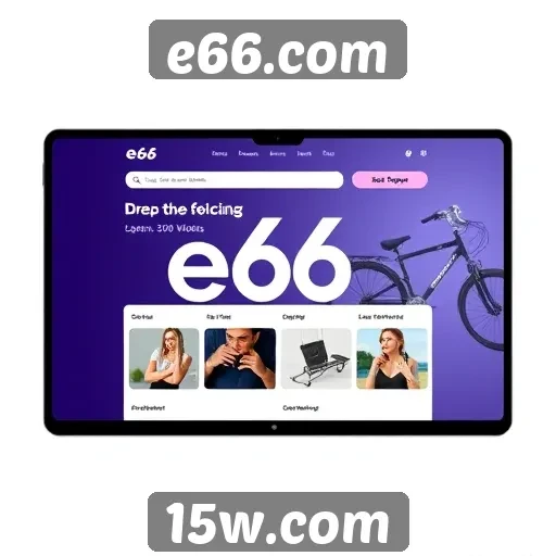 Plataforma e66.com se destaca em design intuitivo